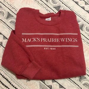 Light red graphic sweatshirt